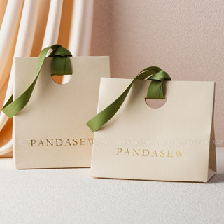 訂製 包裝袋 手提袋 購物袋 禮品袋 向陽花開定製logo彩色半圓手提紙袋包裝禮品首飾收納袋