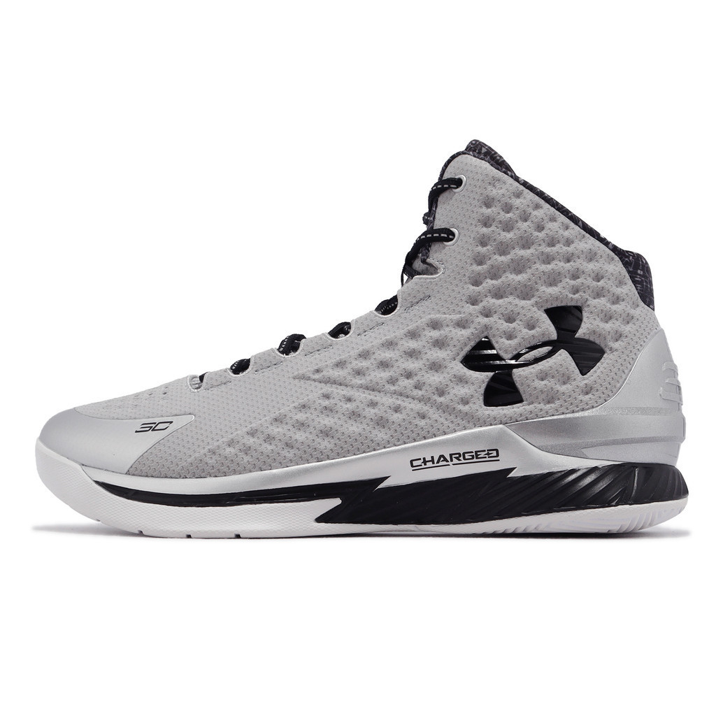 Under Armour 籃球鞋 Curry 1 BHM 灰銀 黑 UA 男鞋 黑人歷史月 ACS 3026279100