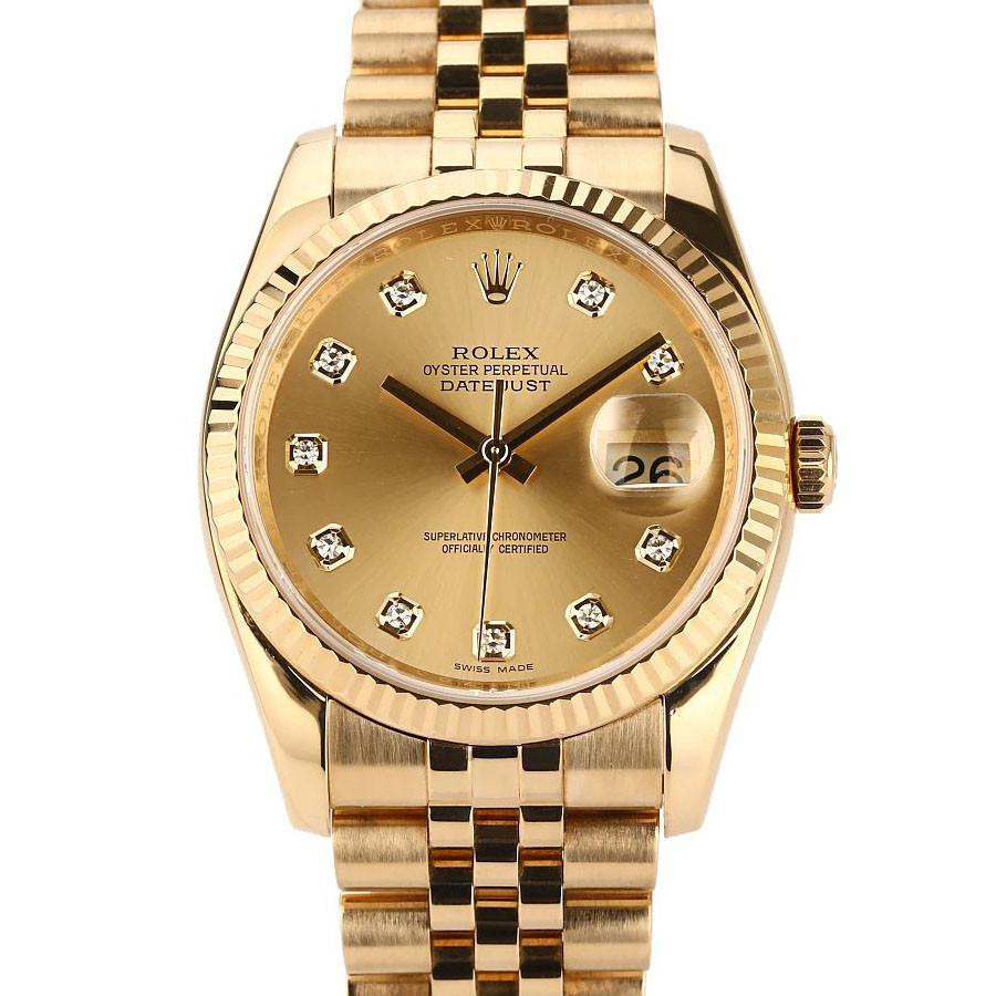 機械手錶日期男式自動日誌型 -116238黃金