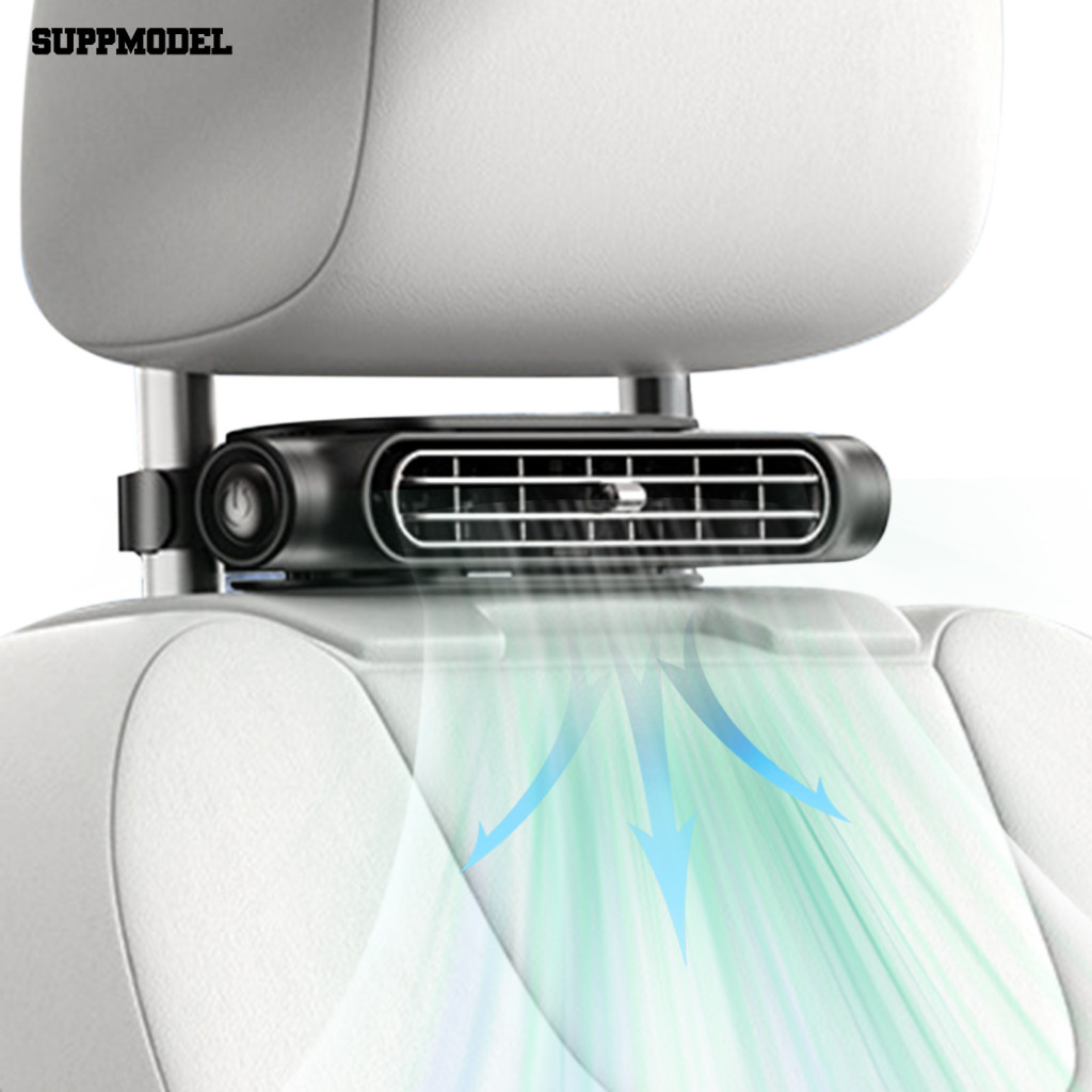 [SML.z] 汽車座椅風扇汽車風扇便攜式 Usb 汽車冷卻風扇,速度可調,適用於後頭枕易於安裝無葉電動空氣循環風扇