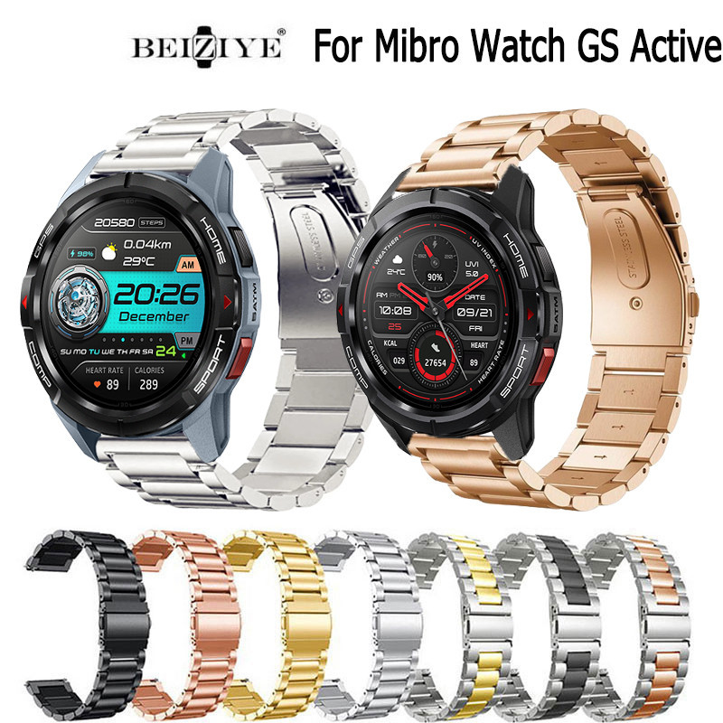 Mibro Watch GS Active 錶帶不銹鋼錶帶智能手錶