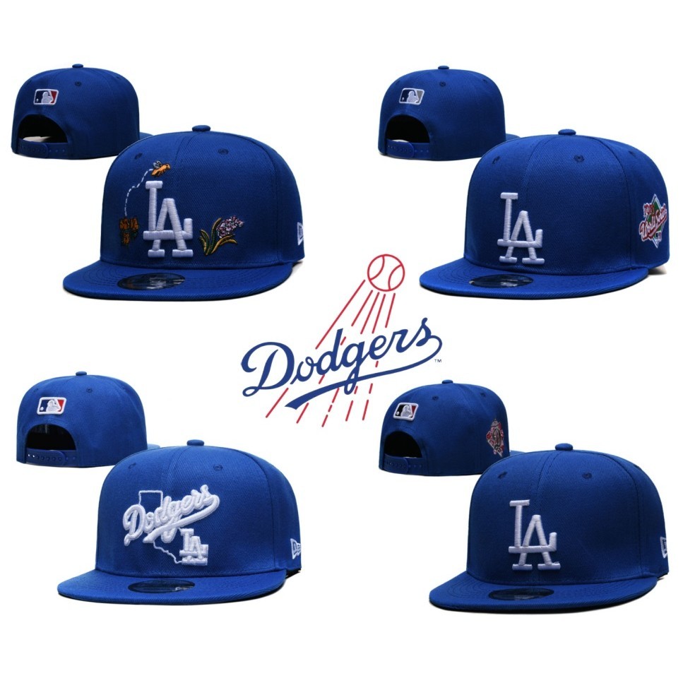 Mlb 洛杉磯道奇隊高品質時尚鴨舌帽可調節棒球帽,適合戶外運動