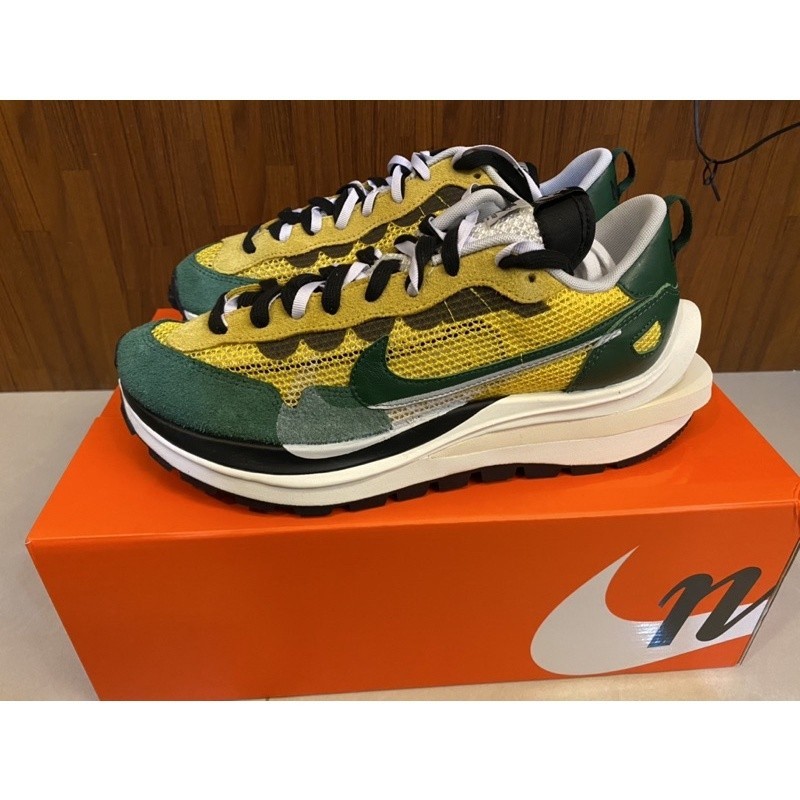 特價處理 Nike Vaporwaffle Sacai Tour Yellow 黃綠 綠勾 CV1363-700