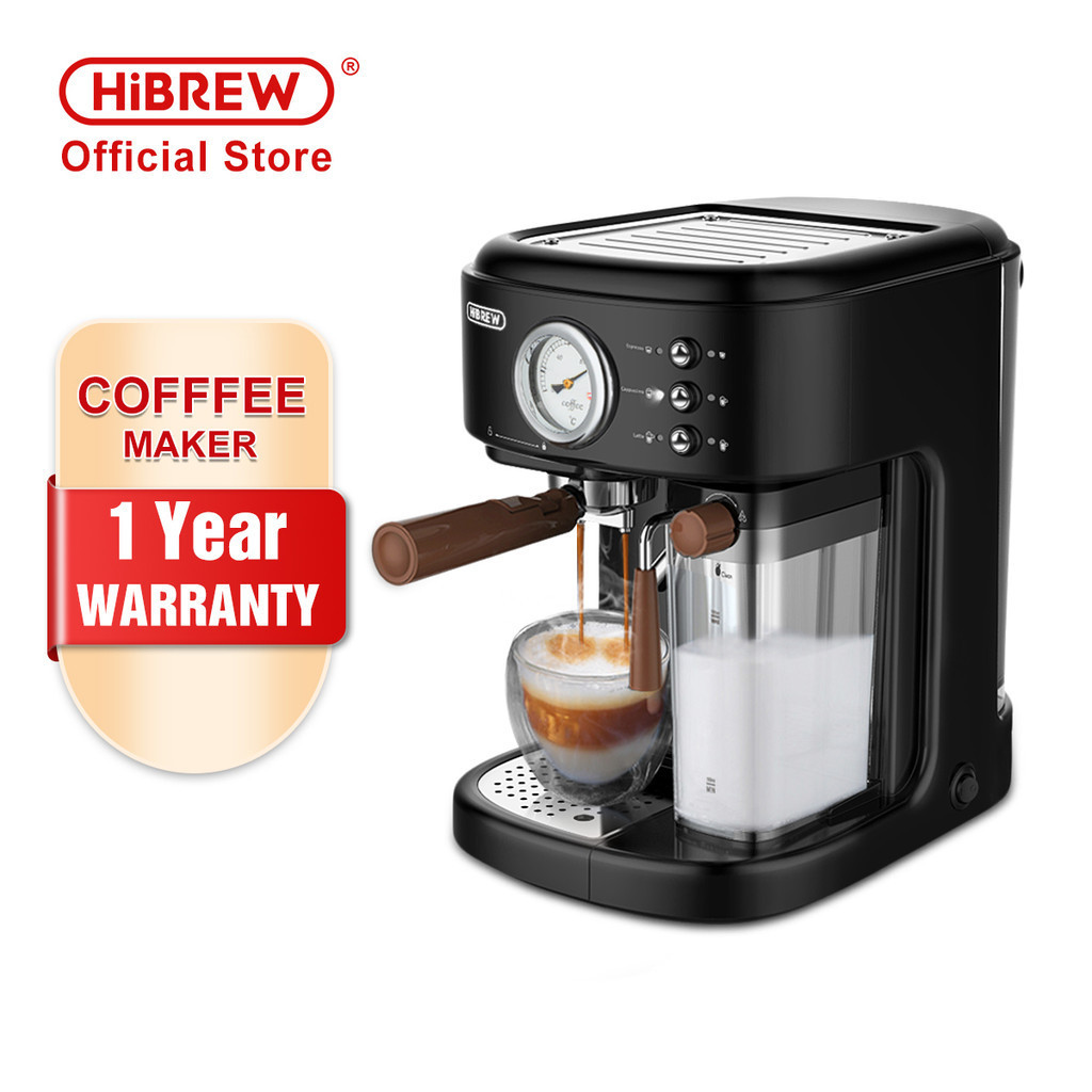 Hibrew 咖啡機 Espresso 咖啡機 Espresso 意式半自動膠囊咖啡機濾芯泵 Steam H8A