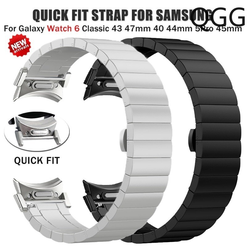 SAMSUNG No Gaps QuickFit 錶帶適用於三星 Galaxy Watch6 Classic 47mm