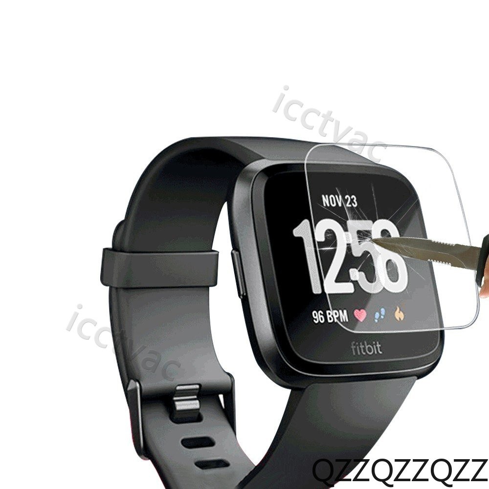 【5片裝】Fitbit Versa 2手錶保護貼膜 鋼化膜藍光防爆防摔屏幕全屏保護膜 9H鋼化玻璃膜