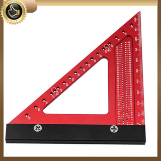 鋁合金公制木工三角尺木工方孔定位測量尺木工工具