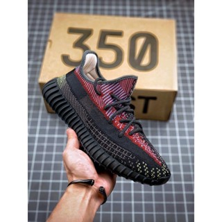Originals acyeezy Boost 350 V2 黑紅男女運動鞋跑步鞋