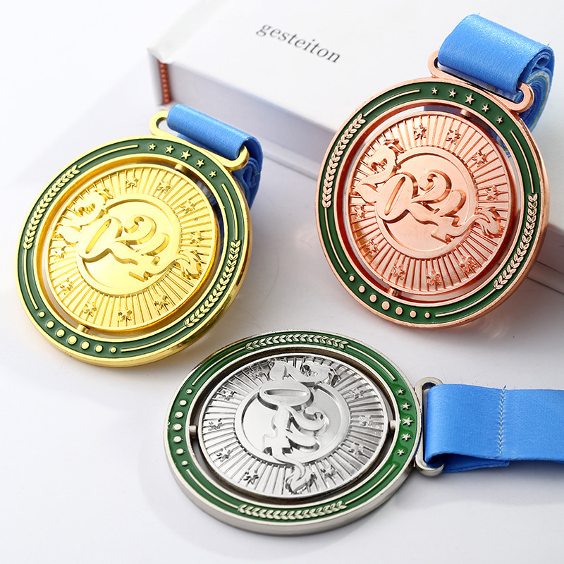 【客製化】【獎牌】2024 獎牌 訂製 定做 金屬 兒童 馬拉松 運動會 冠軍 小掛牌 金銀銅 獎章 訂做
