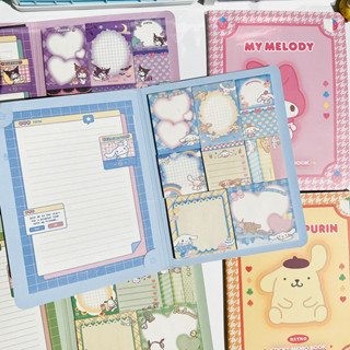 卡哇伊卡通三麗鷗 Hello Kitty Kuromi 便利本 Mymelody Cinnamoroll 筆記本可愛粘貼