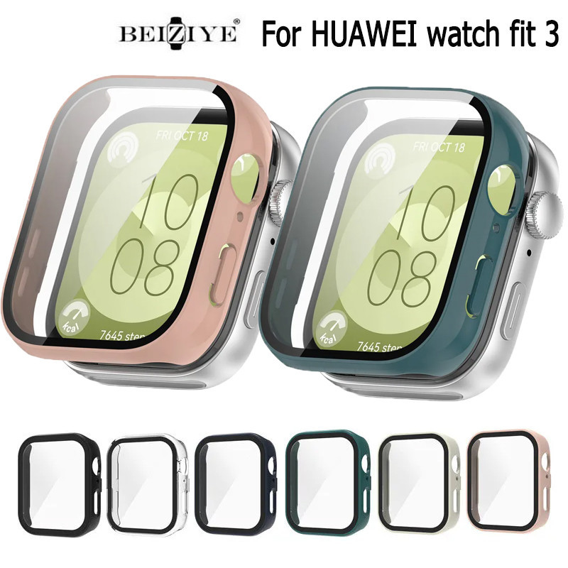 適用於華為 Watch Fit 3 PC 保護殼玻璃全智能手錶屏幕保護膜保險槓外殼