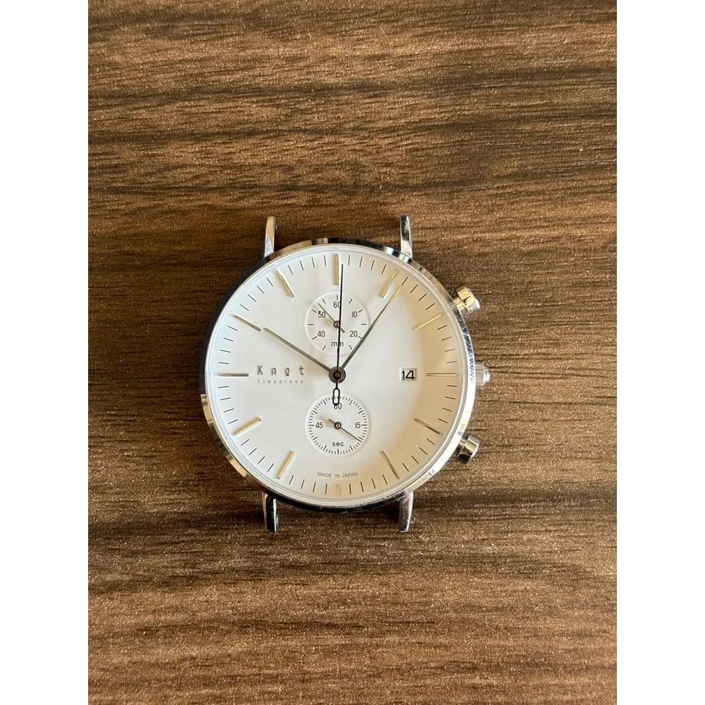 Knot 手錶 CC39 白色 類比 字盤 計時器 日本直送 二手
