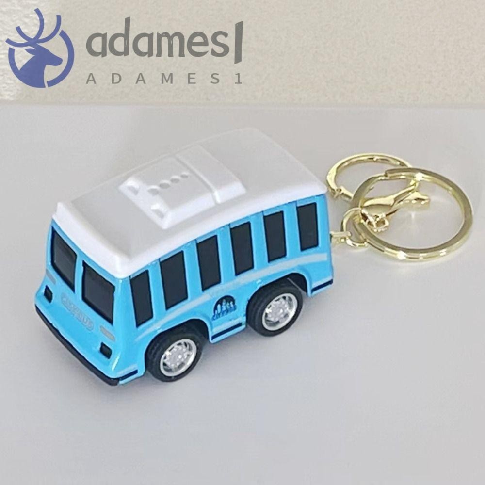 ADAMES合金巴士鑰匙扣,校車個性卡通出租車鑰匙鏈,出租車創意小飾品金屬汽車模型鑰匙圈包包掛件