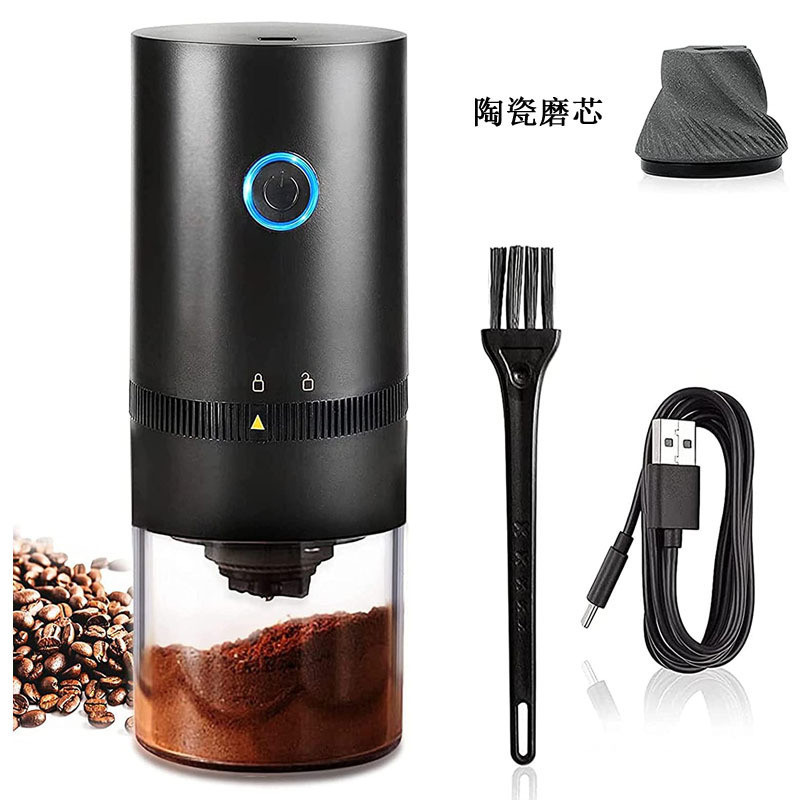 【台灣出貨】電動磨豆機家用小型手動咖啡豆研磨機便攜全自動研磨器手磨咖啡機