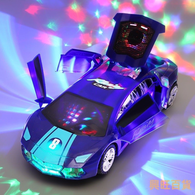 台灣出貨💗旋轉玩具車 旋轉警車 萬向車 變形電動車 跳舞車 變形旋轉萬向警車 萬向發光電動小汽車 聲光360度變形電動車