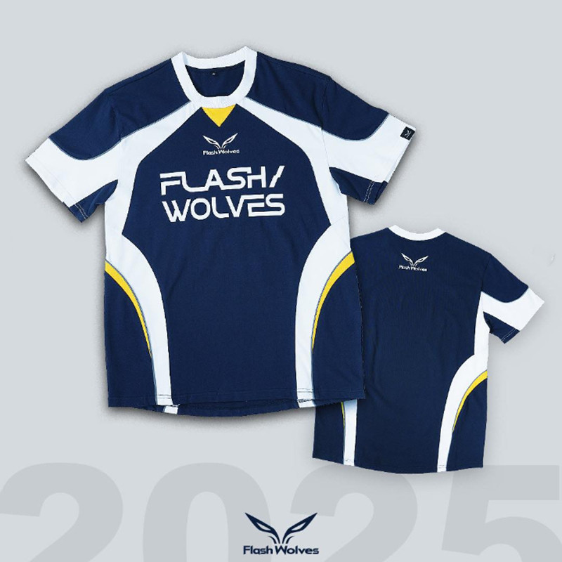 Flash Wolves 電競球衣 2025,Arena of Valor 遊戲熱昇華 T 恤。 最新中性全熱昇華 T