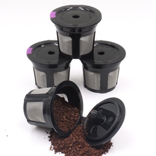 熱銷重複迴圈k cup 咖啡膠囊塑膠過濾器咖啡殻不銹鋼漏鬥網杯 KYKZ