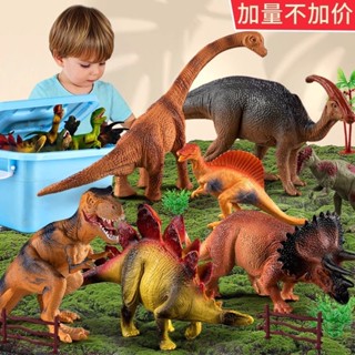 兒童模擬恐龍玩具動物模型野生動物一整套恐龍認知大全套裝3到6嵗