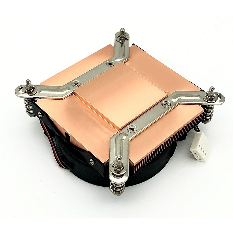 【現貨 品質保證】散熱器 金錢豹全銅超薄115X 1366 2011 1U服務器雙滾珠渦輪風扇CPU散熱器