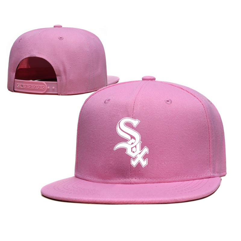 Mlb-sqx[ready Stock] 球員風格芝加哥白襪隊平檐帽全封閉尺寸帽子中性嘻哈後扣帽