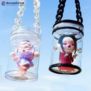 Dreamforest [僅袋] 1 件創意加厚透明袋娃娃展示收納袋神秘娃娃保護套玩具收納盒娃娃玩具拉鍊袋 A4V1