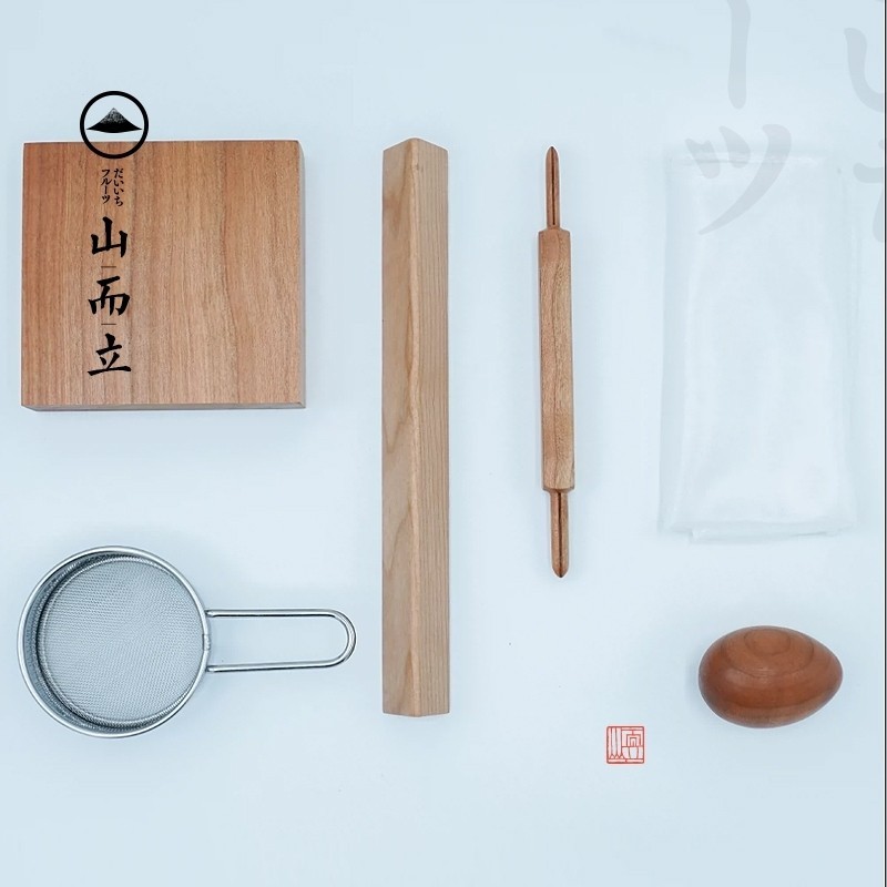 和果子教學工具 日本和果子工具 三角棒 丸棒木蛋器入門套餐 和菓子工具套裝