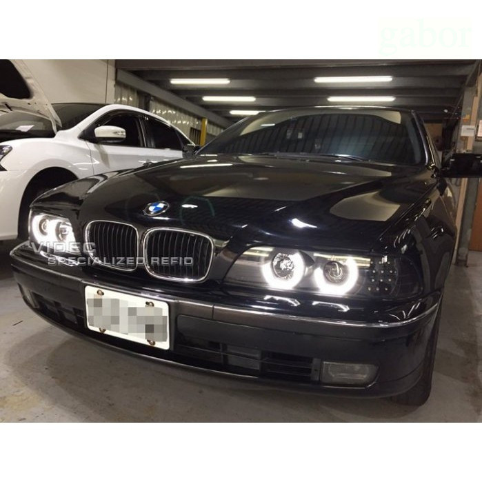 威德汽車 HID BMW E39 魚眼 大燈 總成 LED U型 魚眼 大燈 頭燈