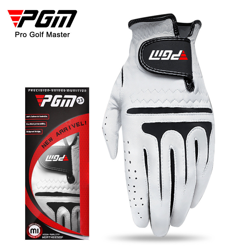 PGM高爾夫手套男戶外防滑顆粒透氣耐磨羊皮手套高爾夫