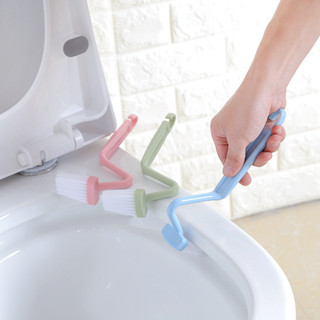 【溫室家居】衛生間 馬桶刷 加長柄刷 去死角 清潔刷 V型塑膠廁所 馬桶內側 彎曲刷子
