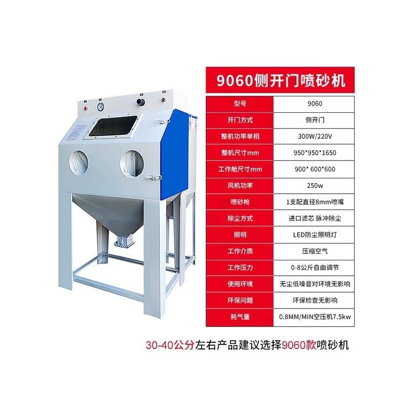 【臺灣專供】噴砂機小型手動9080型高壓噴沙機除鏽拋光翻新五金去氧化皮打砂機