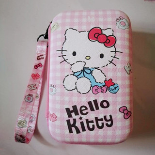 可愛的 Hello Kitty 便攜式數字 USB 移動電源收納袋旅行電子配件充電器袋耳機小工具收納袋