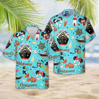 迪士尼 Disney Cruise Hawaiian Shirt 男式鈕扣襯衫 Mickey Cruise Hawaii