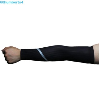 HUMBERTO1對壓縮臂套筒,抗紫外線紫外線防護自行車臂袖子,透氣冷卻ML反光騎行袖子排球
