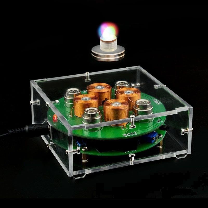 電子磁懸浮 懸浮組裝套件  創意玩具擺件 DIY電子焊接教學套件