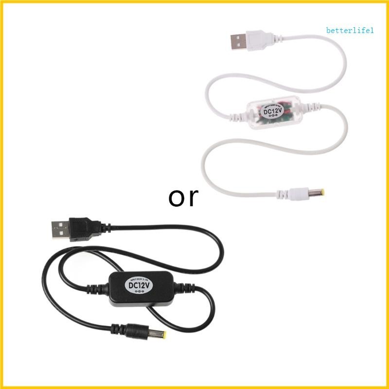 Btm 12v 電池消除器 USB 電纜 5V 升壓到 12v 電壓轉換器升壓電壓互感器,用於直流電源穩壓器 L