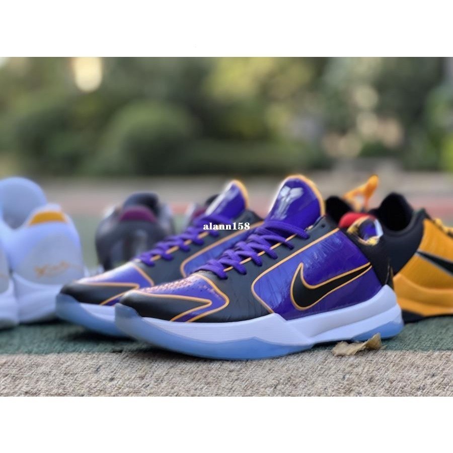 Nk Kobe 5 protro Lakers紫色實戰運動籃球鞋CD4991-500