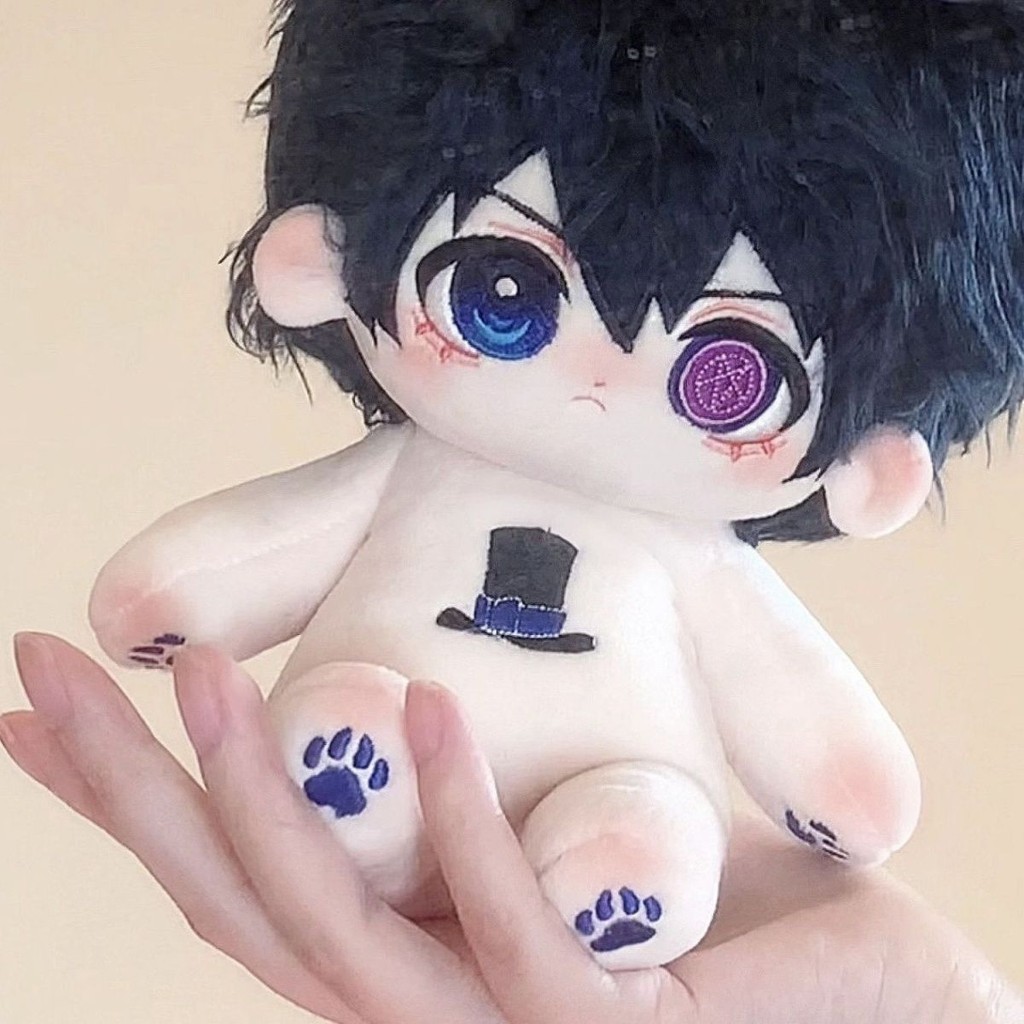 🧸軟fufu🧸黑執事啵醬棉花娃娃20CM高顏值男娃毛絨玩具公仔二次元同人禮物