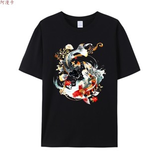 臺灣製造 100%純棉 短袖 上衣 T恤 日系 中國風印花上衣 國潮上衣 國風T恤 民族風上衣 民族風t恤A302