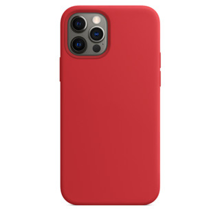 紅色 - MagSafe 矽膠保護殼 適用於iPhone 12 12Pro 12ProMax