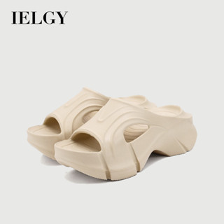 IELGY 厚底拖鞋女eva軟底一字戶外高跟鞋女鞋涼拖鞋