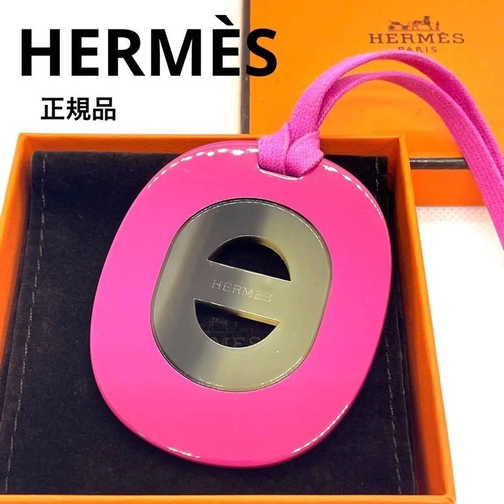 HERMES 愛馬仕 項鍊 粉紅色 水牛角 mercari 日本直送 二手