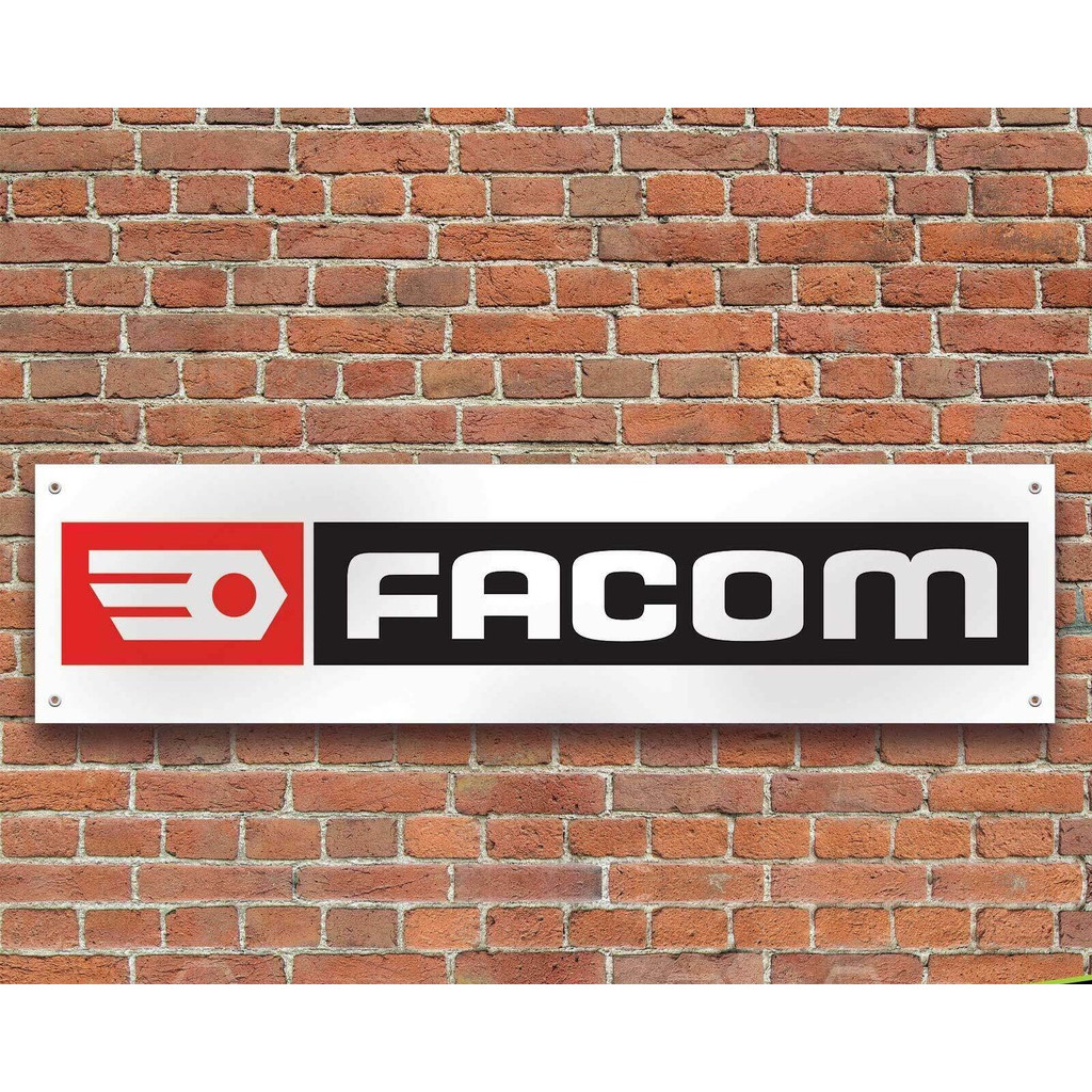 Facom 工具橫幅金屬標牌復古錫標牌俱樂部家居裝飾海報牌匾 40 厘米 X 10 厘米