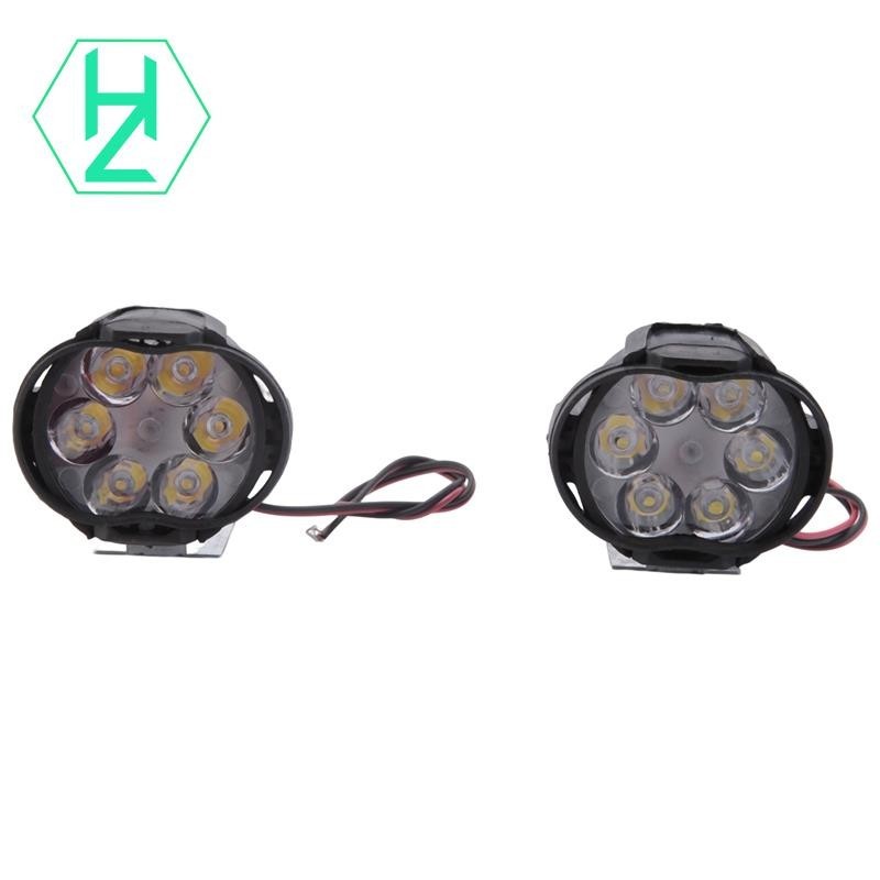 [hzhaiyaa3.tw]2Pcs 6 Led 摩托車燈頭燈總成 10W 1000Lm 通用踏板車 ATV 霧燈 60