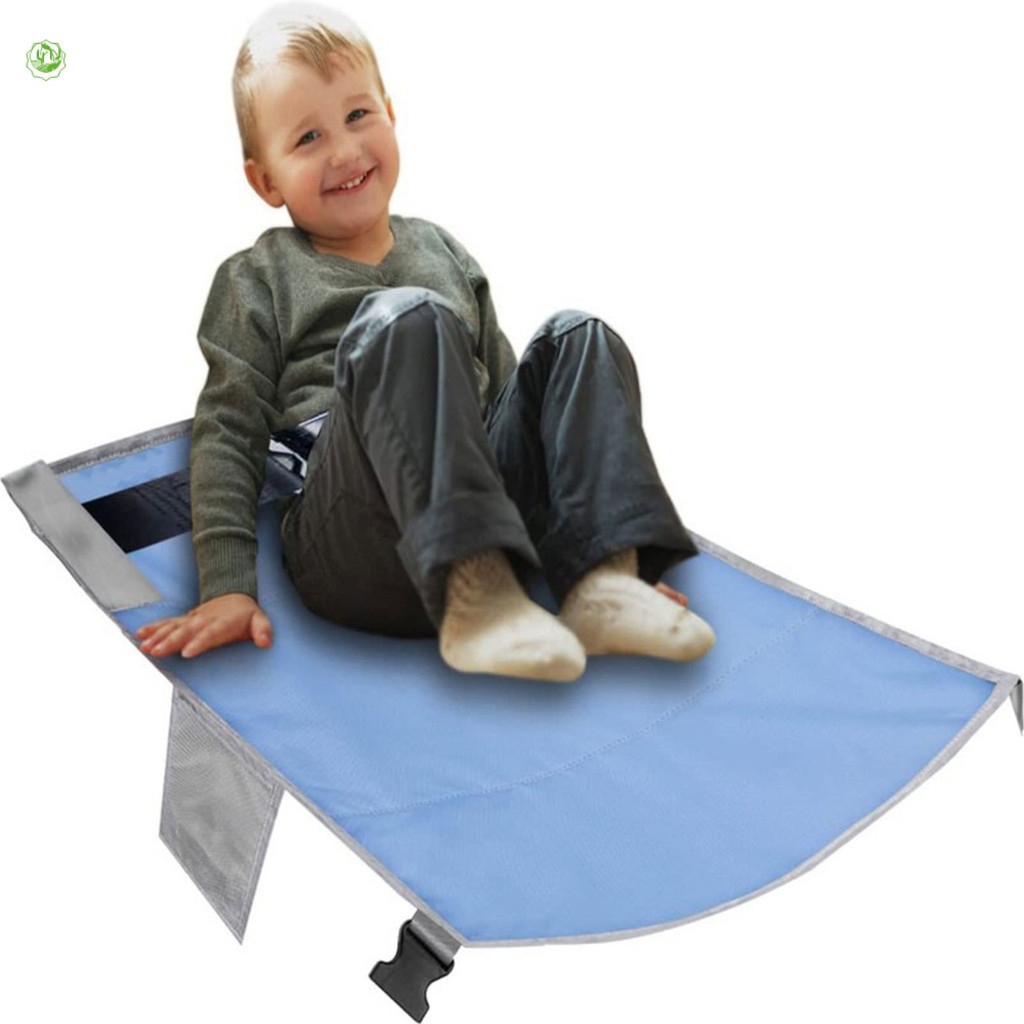 Tu 兒童旅行飛機床嬰兒踏板床便攜式旅行腳踏板吊床兒童床飛機座椅延長器兒童腿托