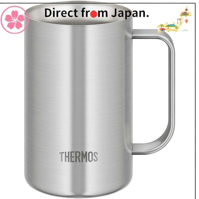 Thermos 真空保温啤酒杯 600 毫升 不锈钢 1 洗碗机安全魔力瓶结构 可保持啤酒冷热 JDK-601 S1