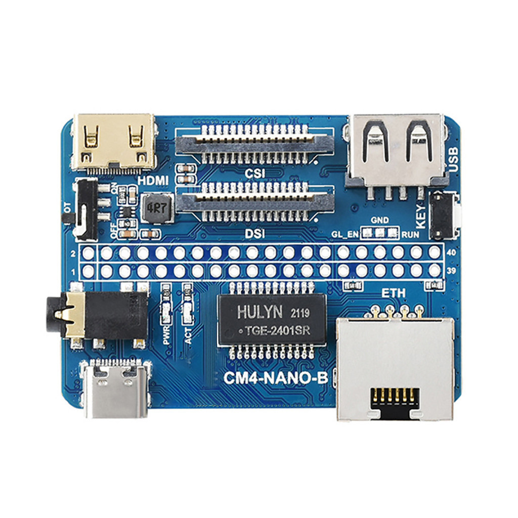 Jmt CM4 基板,帶 USB2.0 A 型 CSI 端口,用於 Raspberry Pi - 兼容 RPI 計算模塊