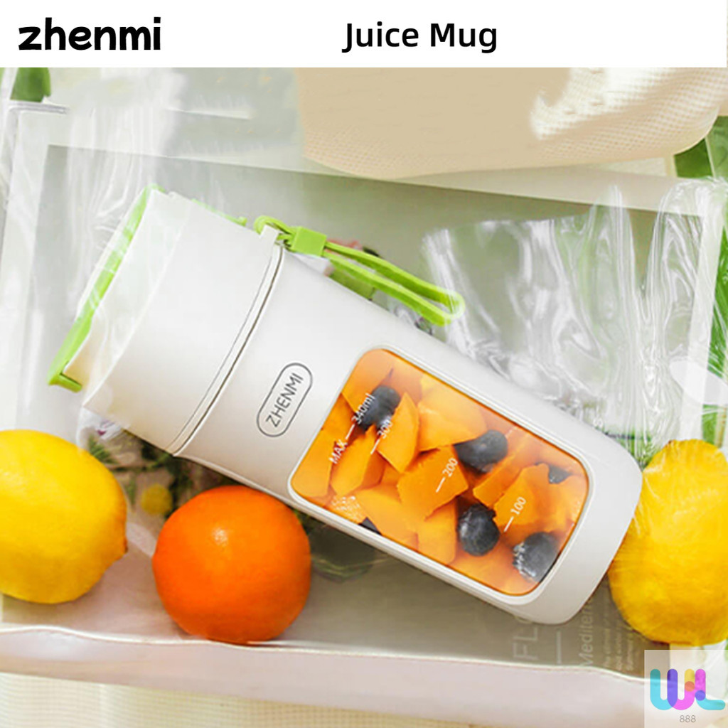 zhenmi 隨行 榨汁杯 便攜式 水果 榨汁機 家用 小型 多功能 電動 碎冰機杯 便攜
