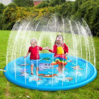 噴水墊 兒童戲水玩具 夏季 戶外噴霧池 草坪遊戲噴泉墊 灑水墊 夏季戶外水上游戲玩具海豚噴水墊圓形噴水墊