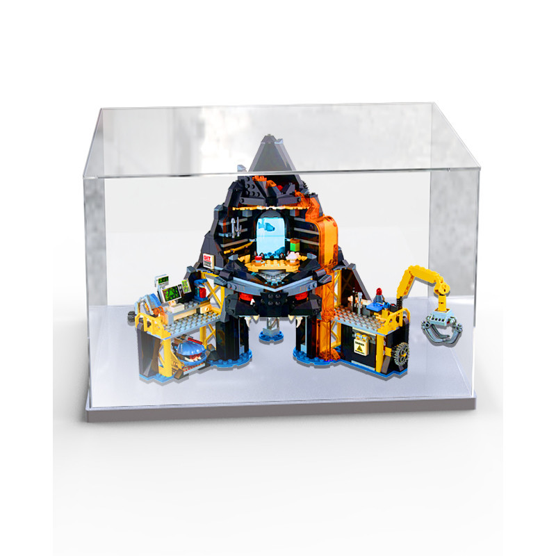 亞克力防塵盒適用樂高70631幻影忍者火山熔岩基地模型玩具透明