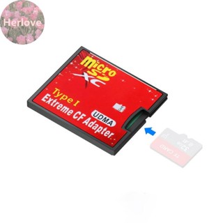 Herlove 雙 TF 轉 CF 卡適配器適用於 MicroSD/HC 轉緊湊型快閃記憶體型別 I 存儲卡讀卡器轉換器適用於